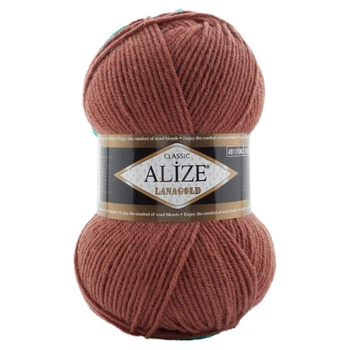 Пряжа ALIZE Lanagold, 565 кирпичный
