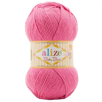Пряжа ALIZE Baby Best, 157 розовый зефир