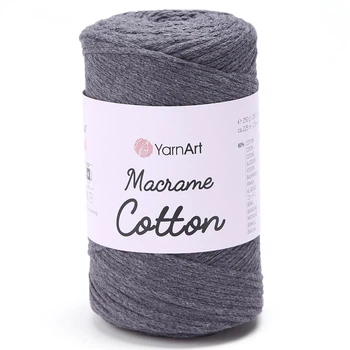 Пряжа YARNART Macrame Cotton, 758 графит