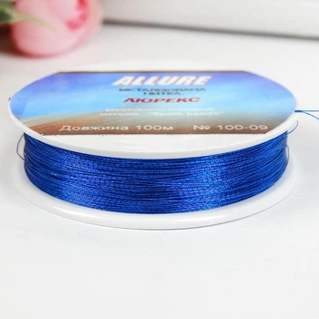 Люрексова нитка Allure Люрекс, металізована, 100 м, №9 синій