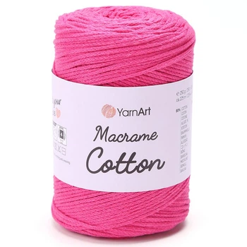 Пряжа YARNART Macrame Cotton, 771 малиновый