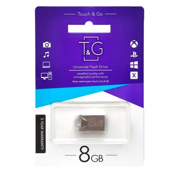 USB Flash T&G Metal 106, 8 Гб., Серебряный - 318941