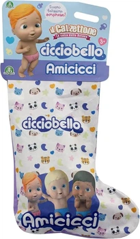 Ігровий набір сюрприз Giochi Preziosi Cicciobello Amicicci лялька з аксесуарами у святковому різдвяному носку (SKU-310)