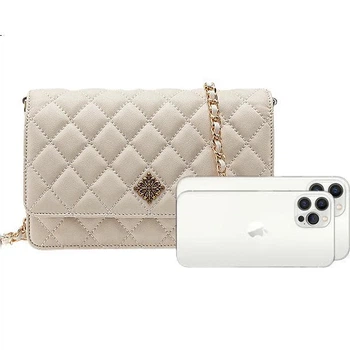 Женская сумочка VANESSA HOGAN VH, модель Aurora Diamond Pattern, легкая, роскошная, универсальная сумка через плечо в стиле Chanel с цепочкой, подарок на день рождения для девушки.