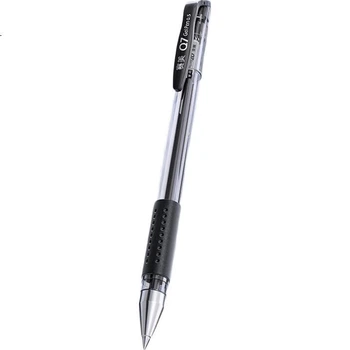 M&G Stationery Q7, гелевая ручка с отрывным колпачком 0,5 мм, фирменная ручка с угольными чернилами, деловой наконечник типа "пуля", ручка для написания экзаменационных работ, канцелярские товары, черная ручка Saimei, 30 штук в коробке XGP30118