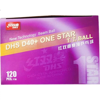 Мячи для настольного тенниса DHS Sai Ding One Star, желтые, 120 шт