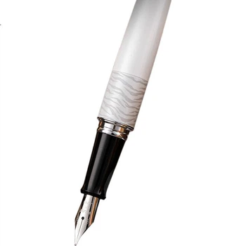 Перьевая ручка PILOT 88G, деловая ручка для подписи, металлический корпус, практичное офисное использование, для тренировки почерка у студентов, подарок для взрослых, занимающихся каллиграфией, FP-MR2, фиолетовый леопардовый узор, перо размера M.