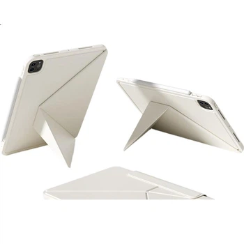 Чехол Zoyu 2025 для iPad 11 с процессором A16, полностью закрывающий экран, противоударный, складной, с магнитным двусторонним зажимом, универсальный, подходит для iPad 10-11 дюймов, белый.