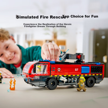LEGO City Series 60499 Пожежна машина аеропорту для хлопчиків Дитяча іграшка Подарунок на день народження Новорічний святковий декор