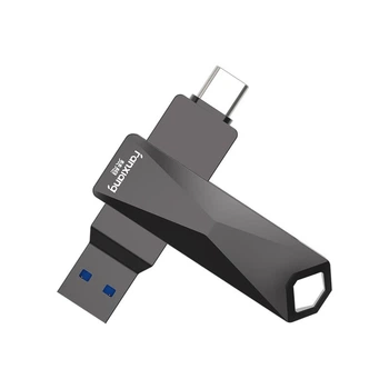 Флеш память USB Fanxiang F379Pro 128GB USB 3.2 Gen1 + Type-C Grey