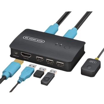 KVM-перемикач KSRGB 2-портовий HDMI USB з підтримкою 4K