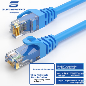 Патч-корд Guanghang GH-6BL10 Cat 6 UTP 1 Гбіт/с 10 м Синій