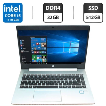 Ультрабук HP ProBook 440 G8 / 14" (1920x1080) IPS / Intel Core i5-1135G7 (4 (8) ядра по 2.4 - 4.2 GHz) / 32 GB DDR4 / 512 GB SSD / Intel UHD Graphics / WebCam б/у
