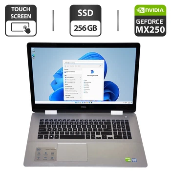 Ноутбук-трансформер Dell Inspiron 17 7786 2-in-1 / 17.3" (1920x1080) IPS Touch / Intel Core i7-8565U (4 (8) ядра по 1.8 - 4.6 GHz) / 16 GB DDR4 / 256 GB SSD / nVidia GeForce MX250, 2 GB GDDR5, 64-bit / WebCam б/в