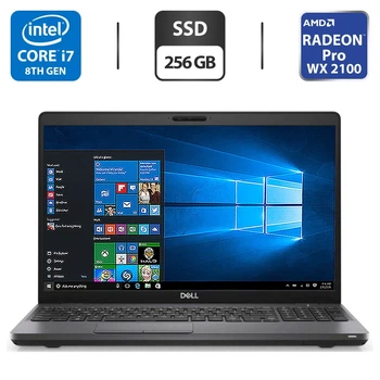 Мобільна робоча станція Dell Precision 3540 / 15.6" (1920x1080) IPS / Intel Core i7-8550U (4 (8) ядра по 1.8 - 4.0 GHz) / 16 GB DDR4 / 256 GB SSD / AMD Radeon Pro WX 2100, 2 GB GDDR5, 64-bit / WebCam б/в
