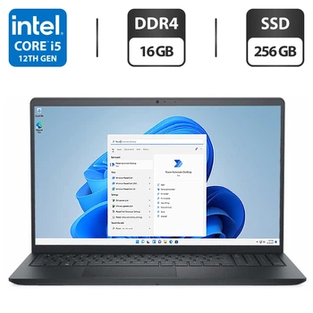 Ультрабук Dell Inspiron 3520 / 15.6" (1920x1080) IPS / Intel Core i5-1235U (10 (12) ядер по 3.3 - 4.4 GHz) / 16 GB DDR4 / 256 GB SSD / Intel Iris Xe Graphics / WebCam б/у