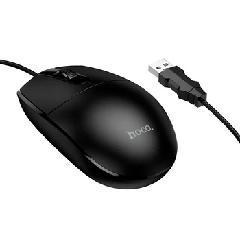Компьютерная мышь HOCO League business wired mouse GM50 Black