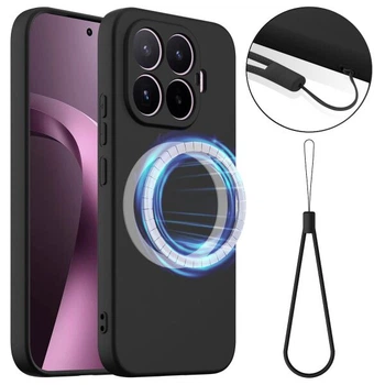 Защитный чехол Deexe Silicone Case with MagSafe для Xiaomi 17T - Black