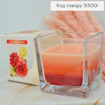 Аромасвічка стакан CACTUS FLOWERS 170 г/32год. BISPOL
