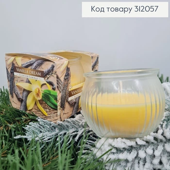 Аромасвічка стакан BISPOL Ваніль 80 г/18 годин