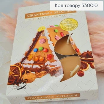 Аромасвечка таблетка BISPOL Кухня бабушки 6 шт/4 часов