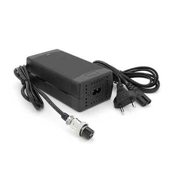 Зарядное устройство для аккумуляторов LiFePO4 12V (14.6V), 4S,10A, штекер GX16, с индикацией, 133х67х45mm, 0.3