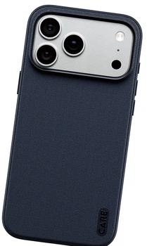 Etui Care by Panzer Glass Fusion Fabric z MagSafe do iPhone 17 Pro Max niebieskie (CR17855)