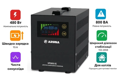 Источник бесперебойного питания ARUNA UPS 800 EC (Easy Connect)