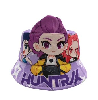 Панама для дівчинки Кпоп Мисливці на демонів KPop Demon Hunters, розмір 50-56, фіолетова (SVS)