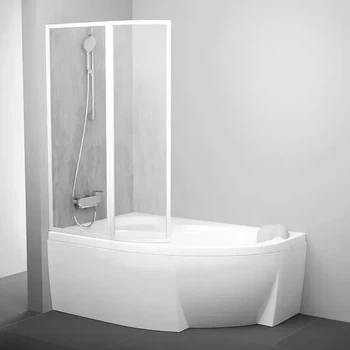 Штора для ванни RAVAK VSK2 ROSA II 170 L Білий RAIN