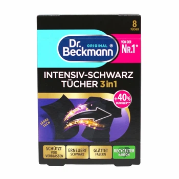 Серветки для прання чорних речей 3в1 Dr. Beckmann 8 шт