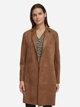 Пальто из искусственной кожи осеннее женское Tommy Hilfiger 643383197 L Коричневое (1160923639)