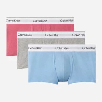 Набор трусов боксеров мужских хлопковых Calvin Klein NB4389-TKM(Brilliant Pink Multi) M 3 шт Микс (199156157208)
