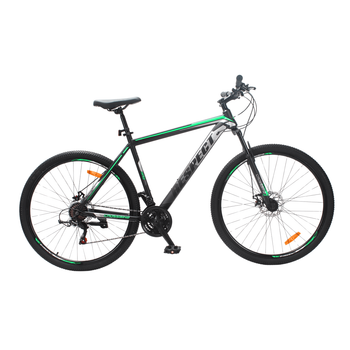 Велосипед горный Crossbike Respect 29" 21" Черный/Зеленый (29СTS-006176)