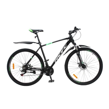 Велосипед горный алюминиевый 29 дюймов CrossBike Pacific 2025, рама 21" Черно-зеленый (29СTA-005644)
