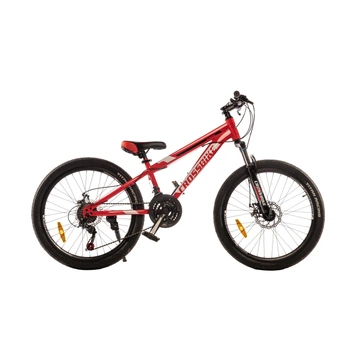 Велосипед горный подростковый 24 дюйма CrossBike Storm, рама 12" Красный (24CJPr-004367)