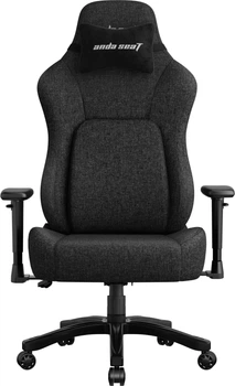 Кресло геймерское игровое Anda Seat Phantom 4 L до 100 кг Black Fabric (AD18YSD-72-B-F-B01)
