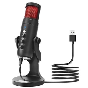 Микрофон конденсаторный JMARY MC-PW9 USB черный пластик