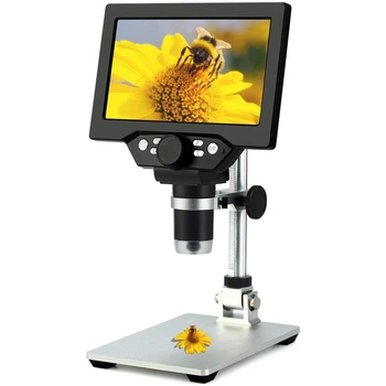 Цифровой микроскоп GAOSUO G1200HDB 7" LCD 12Мп увеличение до 1200X с подсветкой