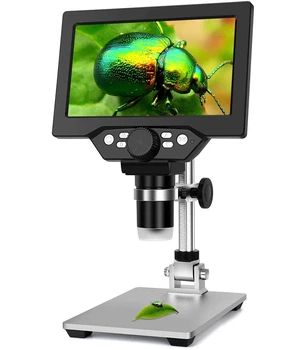 Цифровой микроскоп GAOSUO G1200HD 12Мп 7" LCD подсветка увеличение до 1200X металлический