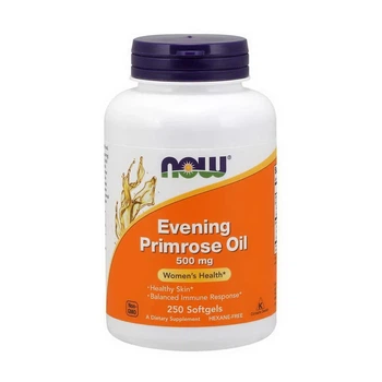 Масло примулы вечерней NOW Evening Primrose Oil 500 мг 250 капсул для кожи и иммунитета