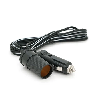 Подовжувач прикурювача авто, 3 метри, 12 V, 60 W, чорний