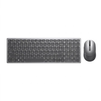 Комплект беспроводной Dell KM7120W Wireless/Bluetooth Титановый серый