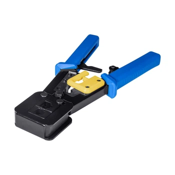 Кримпер E-NET CT-01/6P+8P Инструмент для обжимания коннекторов RJ45 проходного типа (74-00116)