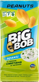 Арахіс смажений солоний Big Bob зі смаком сметани та зелені 60 г