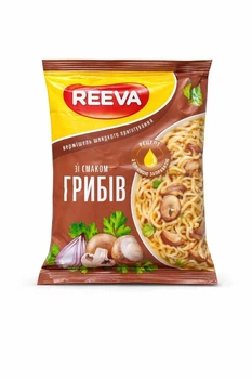 Вермішель Reeva швидкого приготування зі смаком грибів 60 г