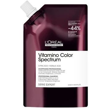 Шампунь для блиску та збереження кольору волосся L'Oreal Professionnel Vitamino Color Spectrum Рефіл 1 л