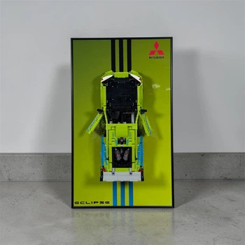 Арт Тримач Рамка 50x30 см. на Стіну для Конструктора LEGO Technic Форсаж Автомобіль Mitsubishi Eclipse (42229) - Type-B