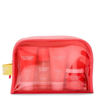 Подарочный набор Victoria's Secret Body Care Gift Set ft. Reusable Travel Bag White Peach Mango
