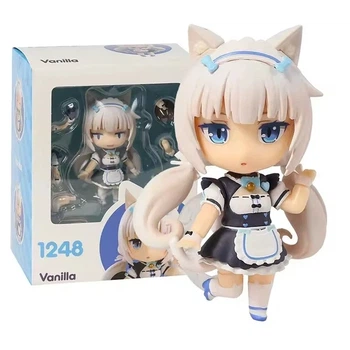 Аниме фигурка Nendoroid Vanilla Nekopara Кошачий Рай коллекционная модель с подвижными элементами высотой 10 см с комплектом аксессуаров для создания различных поз и детализированной проработкой образа персонажа для ценителей японской культуры